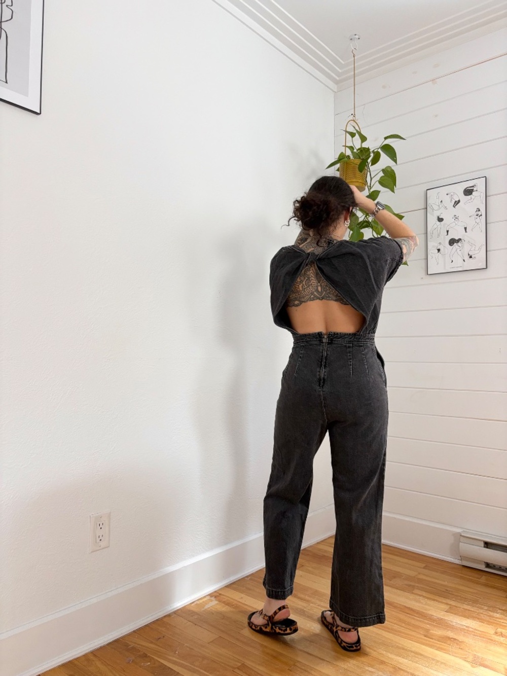 Rachel Comey tie back denim jumpsuit - Picture 9 of 10